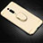 Luxury Metal Frame and Plastic Back Cover Case with Finger Ring Stand T01 for Xiaomi Mi 9T Gold