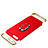 Luxury Metal Frame and Plastic Back Cover Case with Finger Ring Stand T02 for Oppo R15X