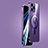 Luxury Metal Frame and Plastic Back Cover Case with Mag-Safe Magnetic JB1 for Apple iPhone 13 Pro Purple