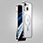 Luxury Metal Frame and Plastic Back Cover Case with Mag-Safe Magnetic JB1 for Apple iPhone 14 Silver