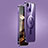 Luxury Metal Frame and Plastic Back Cover Case with Mag-Safe Magnetic JB1 for Apple iPhone 15 Plus Purple