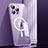 Luxury Metal Frame and Plastic Back Cover Case with Mag-Safe Magnetic JL1 for Apple iPhone 13 Pro Max Purple