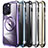 Luxury Metal Frame and Plastic Back Cover Case with Mag-Safe Magnetic LF2 for Apple iPhone 14