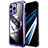 Luxury Metal Frame and Plastic Back Cover Case with Mag-Safe Magnetic LF2 for Apple iPhone 14 Pro Max Purple