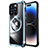 Luxury Metal Frame and Plastic Back Cover Case with Mag-Safe Magnetic LF4 for Apple iPhone 14 Pro