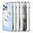 Luxury Metal Frame and Plastic Back Cover Case with Mag-Safe Magnetic LF5 for Apple iPhone 13 Pro