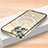 Luxury Metal Frame and Plastic Back Cover Case with Mag-Safe Magnetic LK2 for Apple iPhone 13 Pro Max Gold