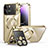 Luxury Metal Frame and Plastic Back Cover Case with Mag-Safe Magnetic LK4 for Apple iPhone 13 Pro