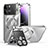 Luxury Metal Frame and Plastic Back Cover Case with Mag-Safe Magnetic LK4 for Apple iPhone 15 Pro Max