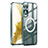 Luxury Metal Frame and Plastic Back Cover Case with Mag-Safe Magnetic P01 for Samsung Galaxy S22 Plus 5G Green