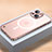 Luxury Metal Frame and Plastic Back Cover Case with Mag-Safe Magnetic QC1 for Apple iPhone 15