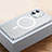 Luxury Metal Frame and Plastic Back Cover Case with Mag-Safe Magnetic QC2 for Apple iPhone 12 Mini Silver