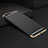 Luxury Metal Frame and Plastic Back Cover F01 for Apple iPhone 7 Plus Black