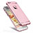 Luxury Metal Frame and Plastic Back Cover for Apple iPhone 6S Pink
