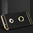 Luxury Metal Frame and Plastic Back Cover with Finger Ring Stand A01 for Apple iPhone 6 Black