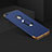 Luxury Metal Frame and Plastic Back Cover with Finger Ring Stand A01 for Apple iPhone 6 Plus Blue