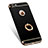 Luxury Metal Frame and Plastic Back Cover with Finger Ring Stand A01 for Apple iPhone 6S Black