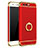 Luxury Metal Frame and Plastic Back Cover with Finger Ring Stand A01 for Huawei Honor 9 Premium Red