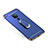 Luxury Metal Frame and Plastic Back Cover with Finger Ring Stand A01 for Huawei Mate 20 Blue