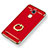 Luxury Metal Frame and Plastic Back Cover with Finger Ring Stand A01 for Huawei Mate 7 Red