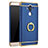 Luxury Metal Frame and Plastic Back Cover with Finger Ring Stand A01 for Huawei Mate 9 Blue