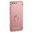 Luxury Metal Frame and Plastic Back Cover with Finger Ring Stand A01 for Huawei P10 Rose Gold