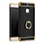 Luxury Metal Frame and Plastic Back Cover with Finger Ring Stand A01 for Huawei P9 Black