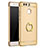 Luxury Metal Frame and Plastic Back Cover with Finger Ring Stand A01 for Huawei P9 Gold