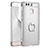 Luxury Metal Frame and Plastic Back Cover with Finger Ring Stand A01 for Huawei P9 Plus Silver