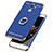 Luxury Metal Frame and Plastic Back Cover with Finger Ring Stand A01 for Huawei Y7 Prime