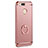 Luxury Metal Frame and Plastic Back Cover with Finger Ring Stand A01 for Xiaomi Mi A1 Rose Gold