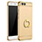 Luxury Metal Frame and Plastic Back Cover with Finger Ring Stand A02 for Xiaomi Mi 6 Gold