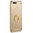 Luxury Metal Frame and Plastic Back Cover with Finger Ring Stand A06 for Huawei Enjoy 7 Gold