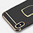 Luxury Metal Frame and Plastic Back Cover with Finger Ring Stand F05 for Apple iPhone Xs Black