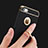 Luxury Metal Frame and Plastic Back Cover with Finger Ring Stand for Apple iPhone 5 Black