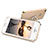 Luxury Metal Frame and Plastic Back Cover with Finger Ring Stand for Apple iPhone 5 Gold