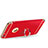 Luxury Metal Frame and Plastic Back Cover with Finger Ring Stand for Apple iPhone 6 Red