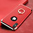 Luxury Metal Frame and Plastic Back Cover with Finger Ring Stand for Apple iPhone X Red