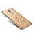 Luxury Metal Frame and Plastic Back Cover with Finger Ring Stand for Huawei Honor 6X Gold