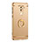 Luxury Metal Frame and Plastic Back Cover with Finger Ring Stand for Huawei Honor 6X Gold