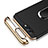 Luxury Metal Frame and Plastic Back Cover with Finger Ring Stand for Huawei Honor View 10 Black