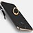 Luxury Metal Frame and Plastic Back Cover with Finger Ring Stand for Huawei Nova 2i Black