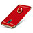 Luxury Metal Frame and Plastic Back Cover with Finger Ring Stand for Samsung Galaxy C7 (2017) Red