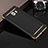 Luxury Metal Frame and Plastic Back Cover with Finger Ring Stand for Samsung Galaxy C9 Pro C9000 Black