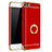 Luxury Metal Frame and Plastic Back Cover with Finger Ring Stand for Xiaomi Mi 5 Red