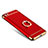 Luxury Metal Frame and Plastic Back Cover with Finger Ring Stand for Xiaomi Mi 5 Red