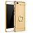 Luxury Metal Frame and Plastic Back Cover with Finger Ring Stand for Xiaomi Mi 5S 4G Gold
