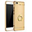 Luxury Metal Frame and Plastic Back Cover with Finger Ring Stand for Xiaomi Mi 5S Gold