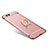 Luxury Metal Frame and Plastic Back Cover with Finger Ring Stand for Xiaomi Mi 6 Rose Gold