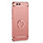 Luxury Metal Frame and Plastic Back Cover with Finger Ring Stand for Xiaomi Mi 6 Rose Gold